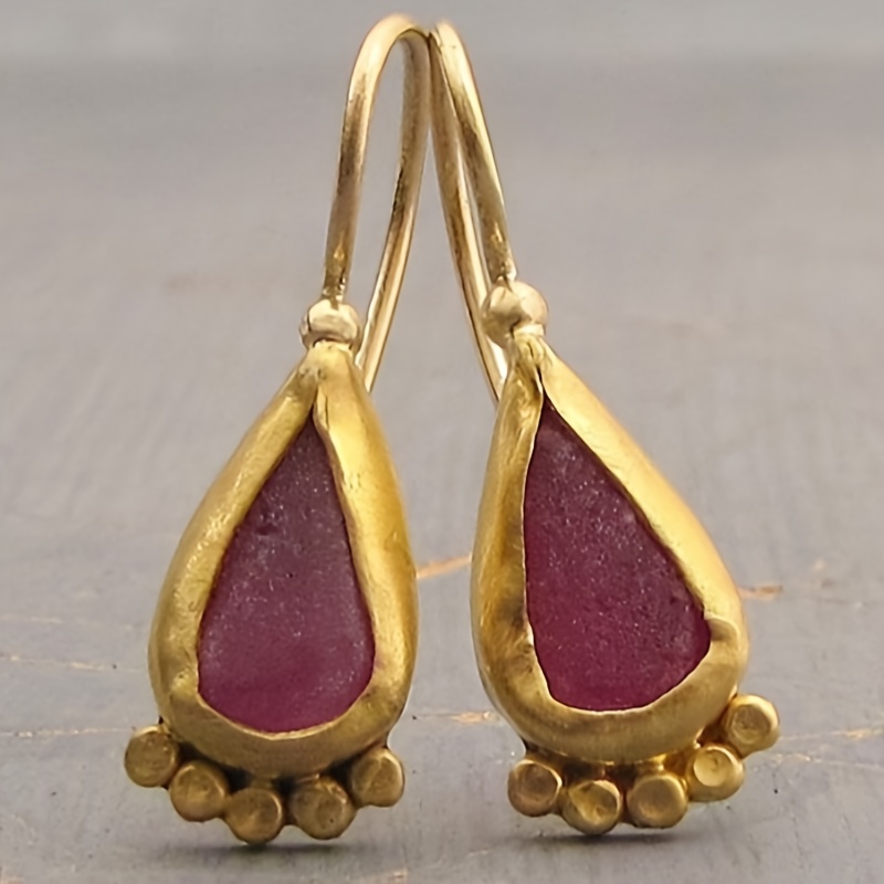 Women's Water Droplet Shaped Ear Hook Earrings